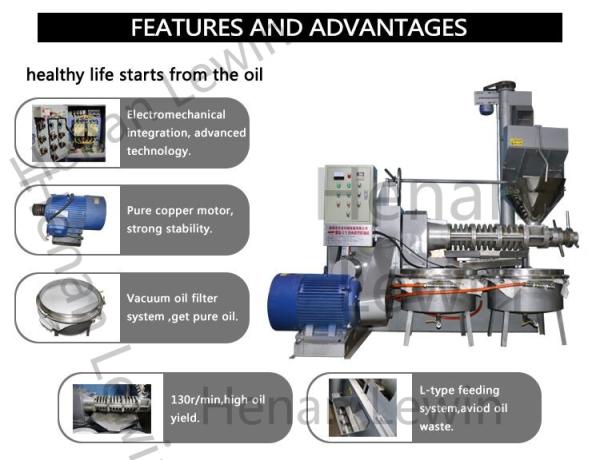 60r/Min 37KW 380v SS Sunflower Oil Extraction Machine