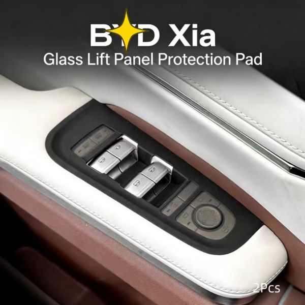 BYD Xia 2025 High Quality Plastic Window Lift Panel Sticker Anti-Scratch Glass Control Button Frame Protector Pad Interior Trim