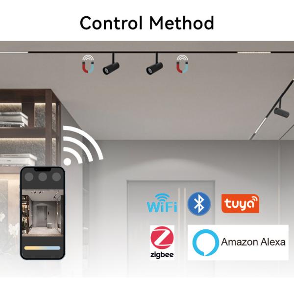 18W 48V Adjustable Angle Led Magnetic Track Light 1377lm-1683lm