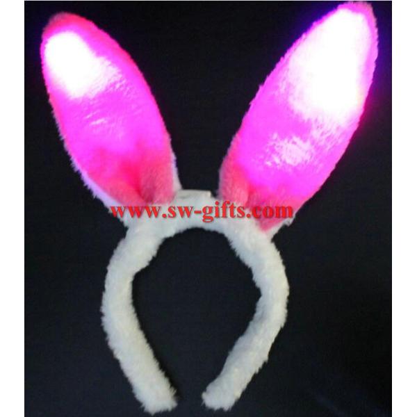 Children adult pink gold Easter Party decoration/rabbit ear/Sequin Bunny ear headband/flashing headband