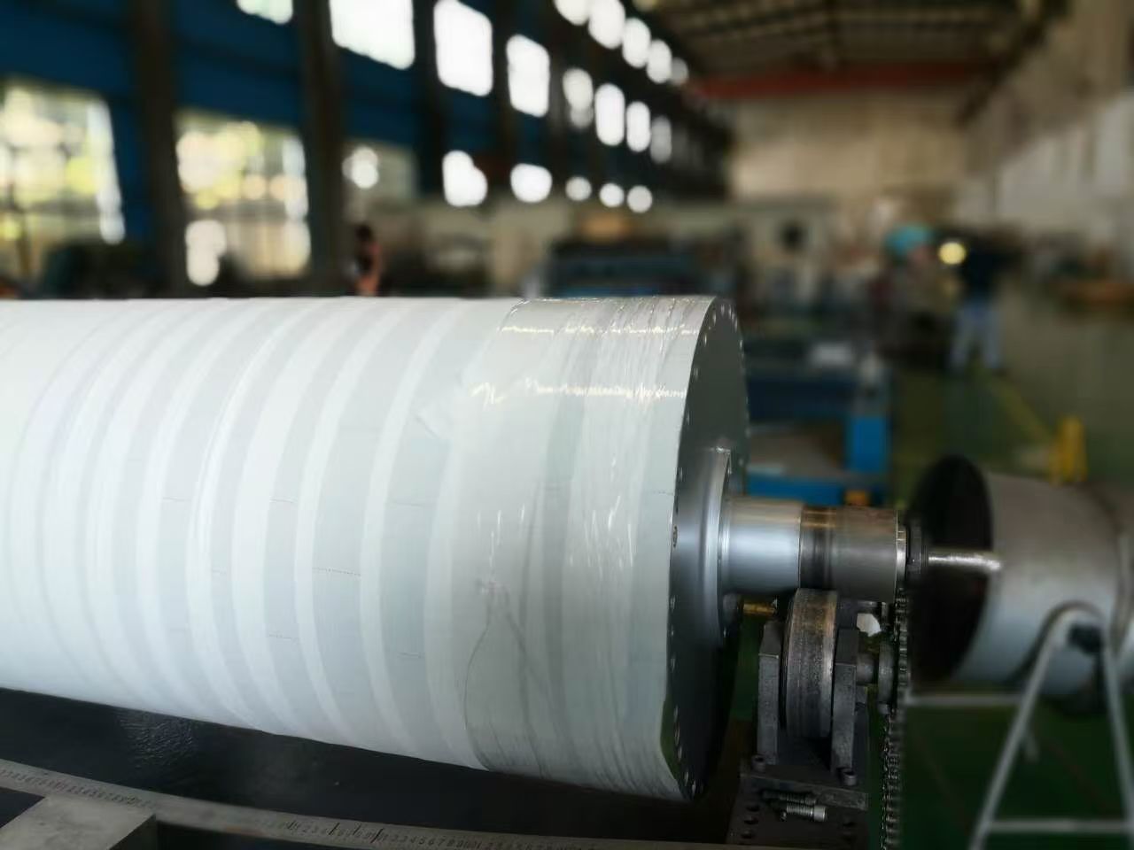L1600-3000mm Film Lamination Rubber Roller Teflok Electromagnetic Induction Heating Roller