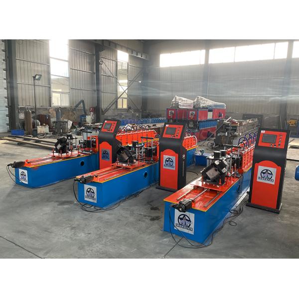 “China Factory 49mm 69mm Two Sizes 2 In 1 Double Rows Stud Roll Forming Machine Servo Driving Drywall Profile Forming Machine”
