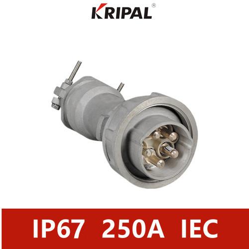 250A 380V IP67 High Performance High Current Industrial Plug And Socket
