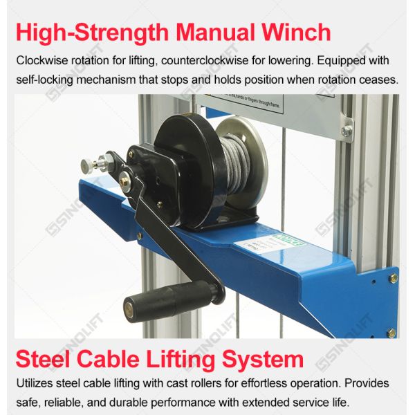 BC Series Counterbalance Hand Winch Stacker