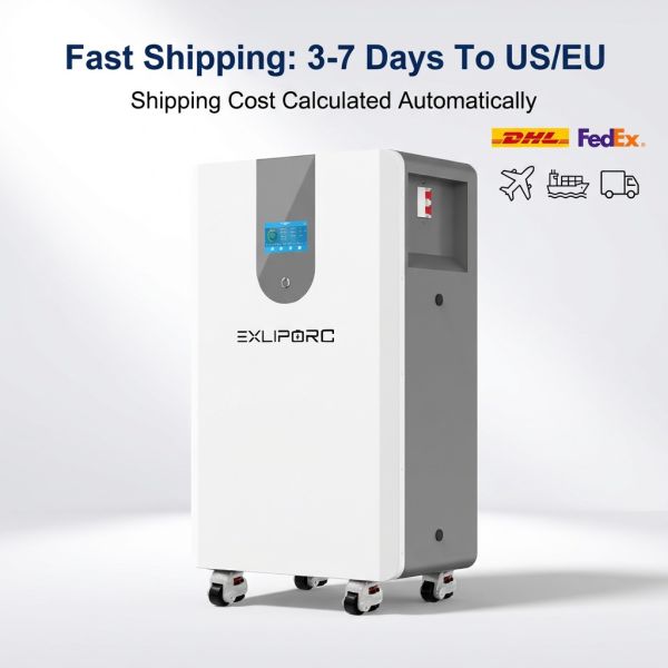 15Kwh Lithium Battery Ion 51.2v 48V 280ah Lifepo4 Battery 15 kwh 15kw 15 Kva 15Kva Solar Home Energy Solaire Batterie Au Lithium