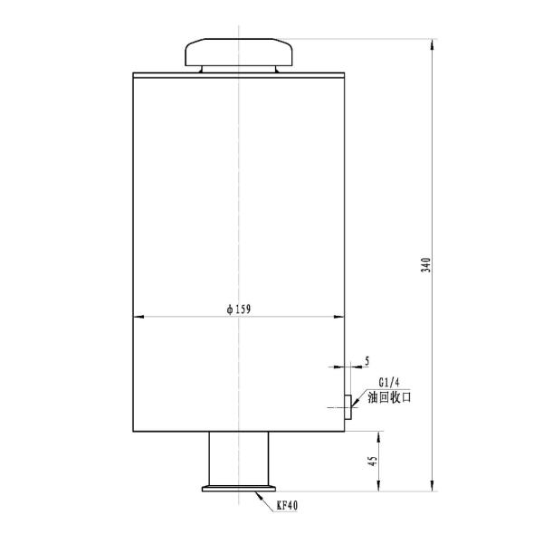Фильтр тумана масла стали 30 Л/с для вакуумного насоса/предохранения от системы вакуума
