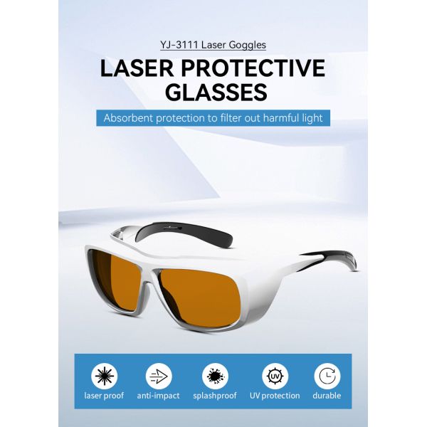 Laser protective glasses certified LASER SAFETI GLASSES laser protection OD6 LASER 532 266nm 488nm 200-460nm Blue Laser protective glasses for laser professional laser glasses Laser glasses protection