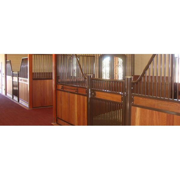 Ultimate Modular Horse Stall Fronts Bamboo / Pine Infill Option Avaliable OEM