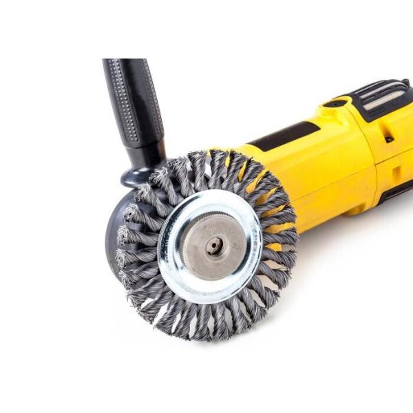 Perfect Rust Removal Twist Knot Wheel Brush 4 Inch OD For Cleaning Spot Welds
