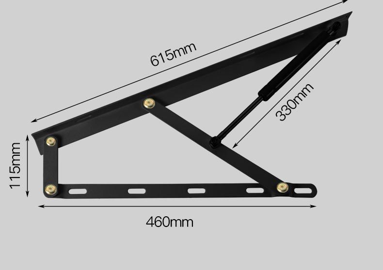 Modern Simple Steel Furniture Hydraulic Lift Tatami Bed & Frame Support Rod for Living Room-Furniture Hardware