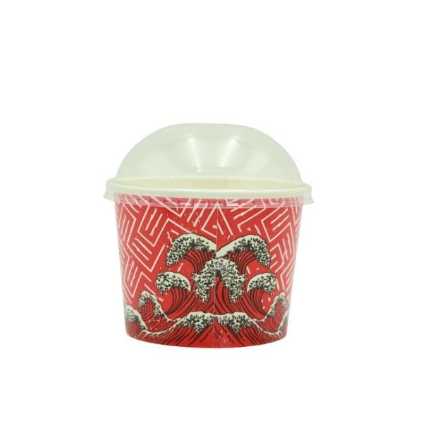 Customized OEM 6 oz 180ml Paper Ice Cream Cups Frozen Yogurt Cup Dessert Bowls Frozen Dessert