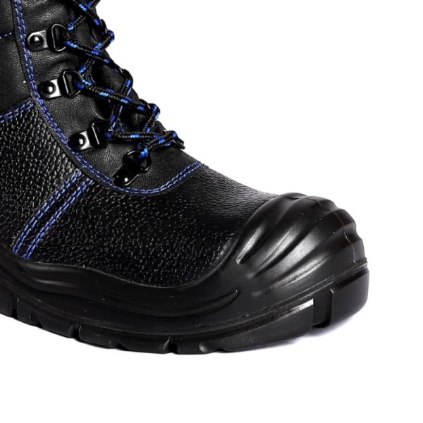 EU 36-47 Botas de trabajo de corte PU Tejido de Oxford Artesanía de moda Calzado de seguridad