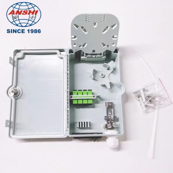 ANSHI 4 Ports Fiber Access Termination Box FTTH Outdoor Fiber Optic Terminal Box