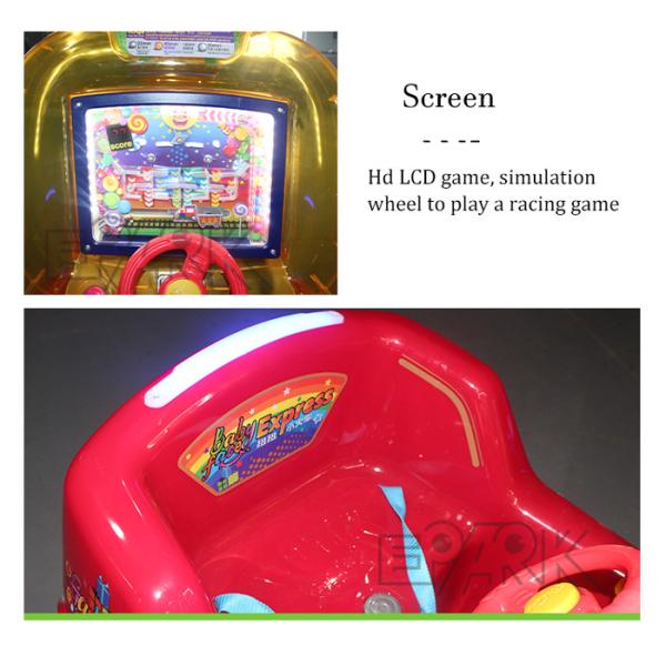 Plastic Swing Racing Video Car Kiddy Ride Machine Coin Operated