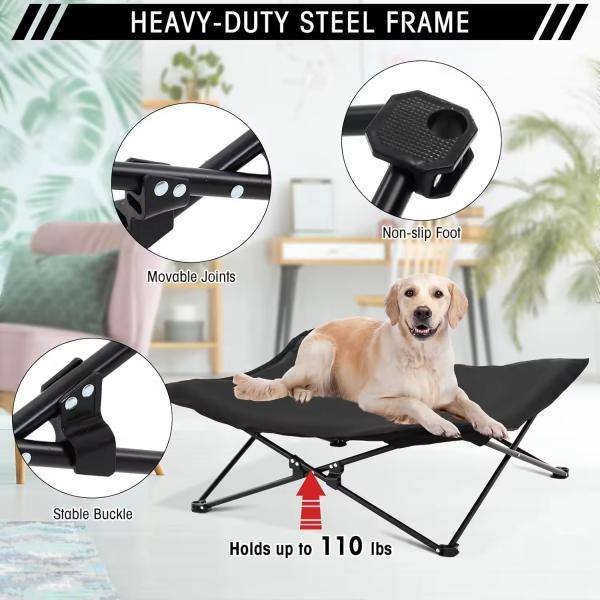 Camas Hamaca Oxford para Perros Impermeables Elevadas para Exterior Ecológicas