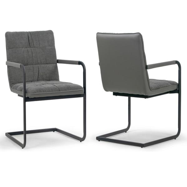 Luxury Gray Velvet Seater Z Shape 880mm Modern Leisure Chair