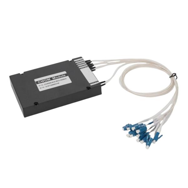デュアルファイバー4チャンネルCWDM Mux Demux 1350～1410nm 低PDL（偏波依存損失）最適なパフォーマンス