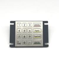 IP65/IK07 16 Clés Clavier métallique imperméable à l'eau et à la poussière Clavier industriel extérieur Panneau arrière monté à -40°C