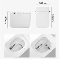 Salle de bains Sanitaires céramique moderne Smart One Piece Toilette Sensation de pied en écoulement Design de bol allongé