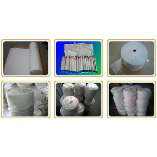 Factory High Temperature Refractory Ceramic Fiber Textile 1260 C Fabric Rope Tape Cloth For Insulation Material