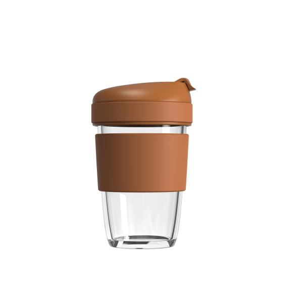 320ml 480ml Borosilicate Glass Coffee Cup Leakproof Dishwasher Safe