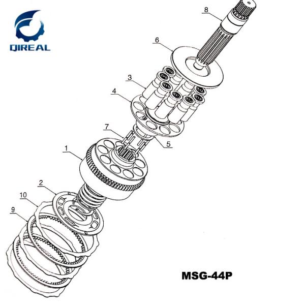 Swing Motor MSG-27P Hydraulic Motor Accesories Repair Kits
