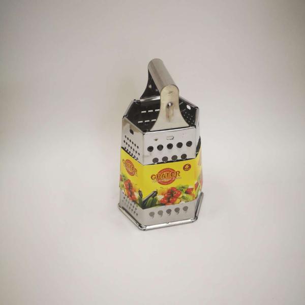 Convenient Handheld Vegetable Slicer and Cheese Grater with Stainless Steel 6-Sided Design