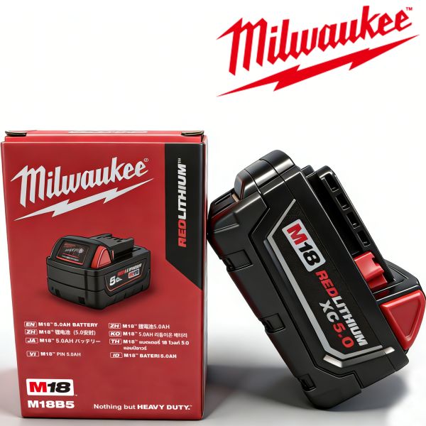 1000 Cycles Milwaukee 18V 5.0AH 18650 Power Tool Battery Pack