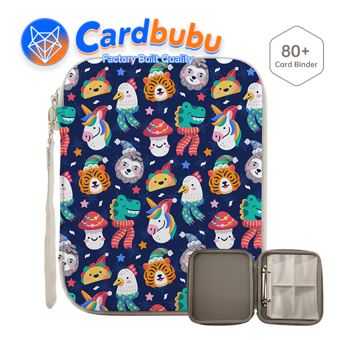 Oxford Cloth YuGiOh Card Binder EVA 80 Cards Pokemon Book Holder
