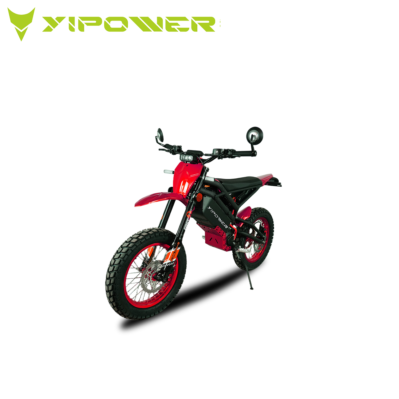  Full Adjustable Suspension Electric Motorcycle, Inverted Front & Gas-assisted Rear Shock, High Ground Clearance, Stable & Comfortable for All Terrains