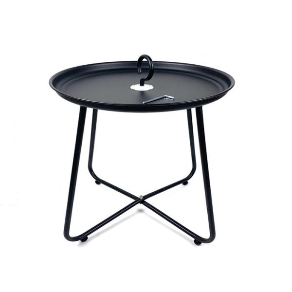 E Coating Steel Outdoor Garden Table H46cm Dia 39cm