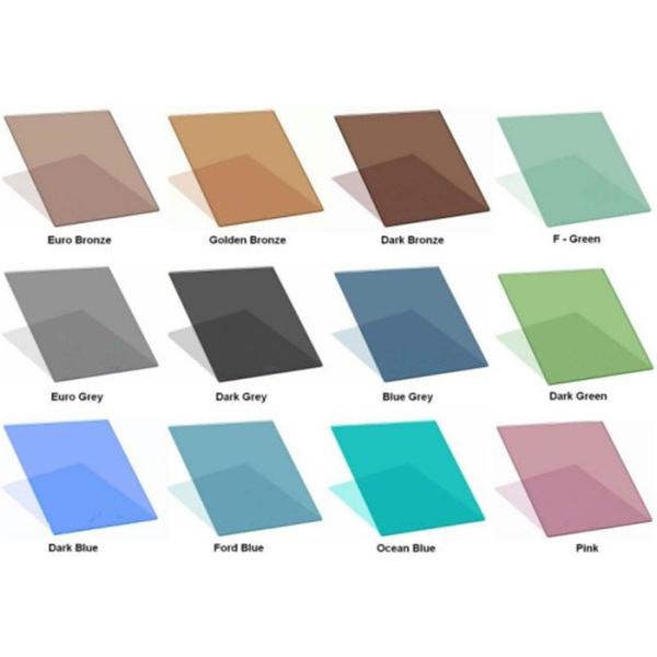 5mm Thickness Light Blue Glass 3300x2140mm Blue Float Glass For Windows And Buildings