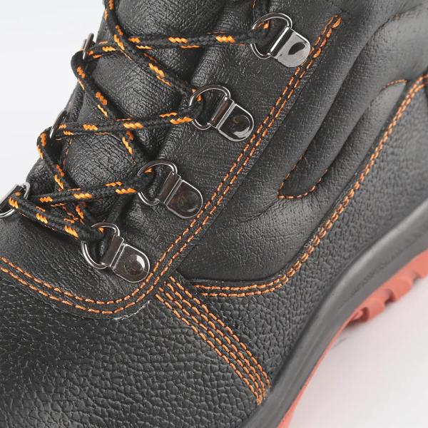 Steel Toe / Steel Plate Mens Genuine Leather Shoes Heavy Duty Winter Boots Slip Resistant