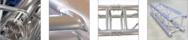 Black Silver Aluminum Truss Stage Light Frame , High Strength Aluminum Alloy Truss