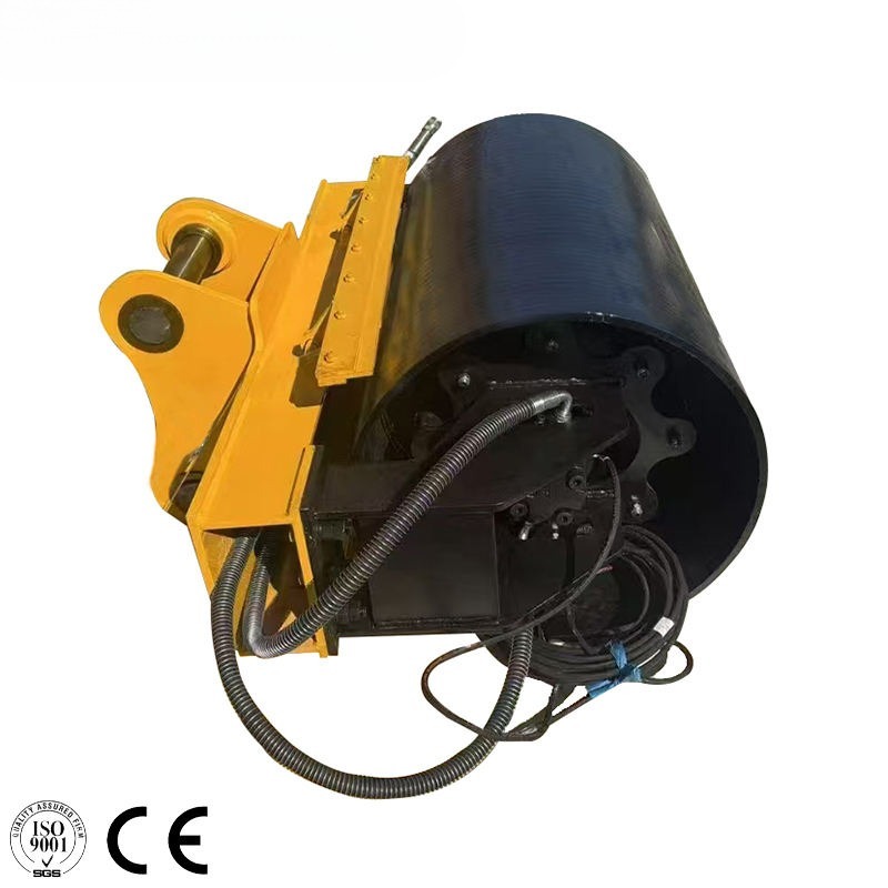 Construction Machinery Slope tamper smooth Drum Compaction Wheel Slope Compactor Vibratory Rollers For Excavator
