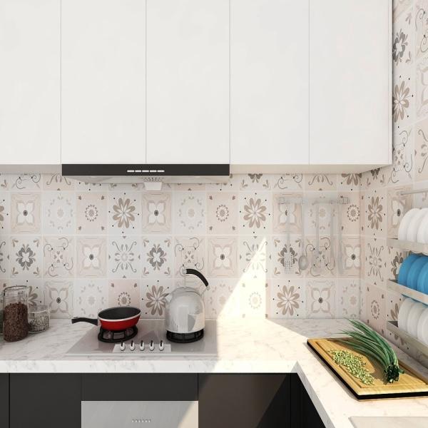 Self Adhesive Tile Wallpaper Waterproof Tile Pattern Wallpaper For Kitchen wall sticker