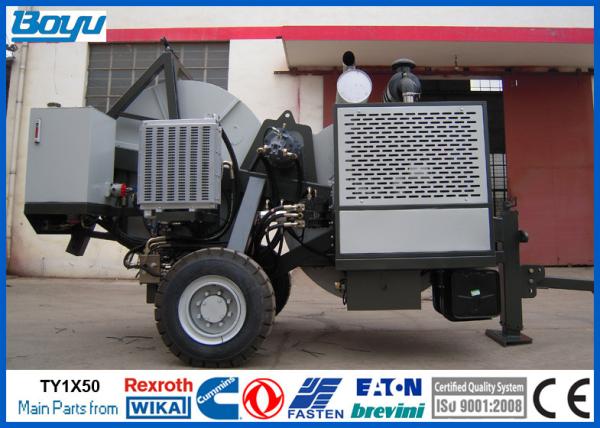 máquina do tensor de 50kN 5T para o equipamento de amarração aéreo com o redutor de velocidade alemão de Rexroth