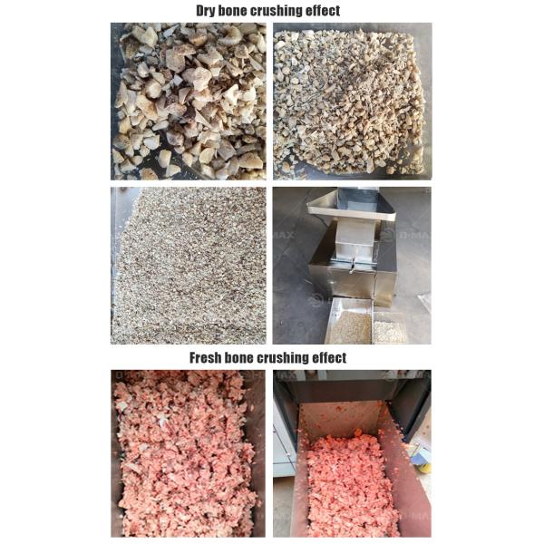 Raw Material Animal Bones Fully Automatic Energy Saving Bone Shredder for Chicken Bone