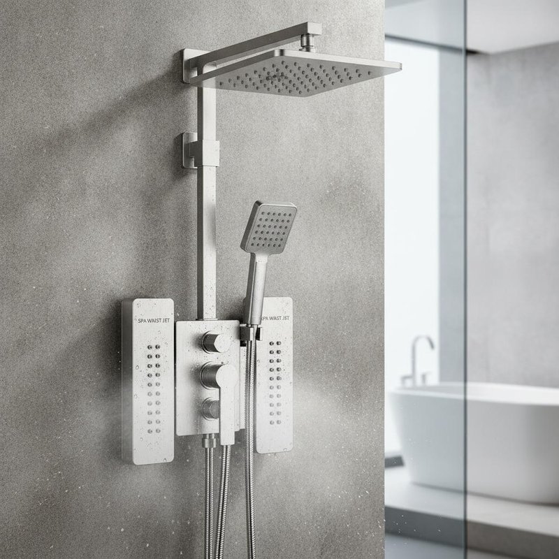 Hand shower Faucets featuring Head shower and SPA Waist Jet suitable for commercial and residential applications durable