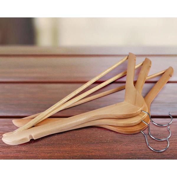 handcrafted деревянные вешалки костюма приглаживают вешалку твердой древесины финиша