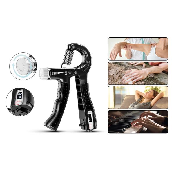 5 Pack Hand Grip Strengthener Kit Adjustable Silicone Grip Strength Trainer Kit