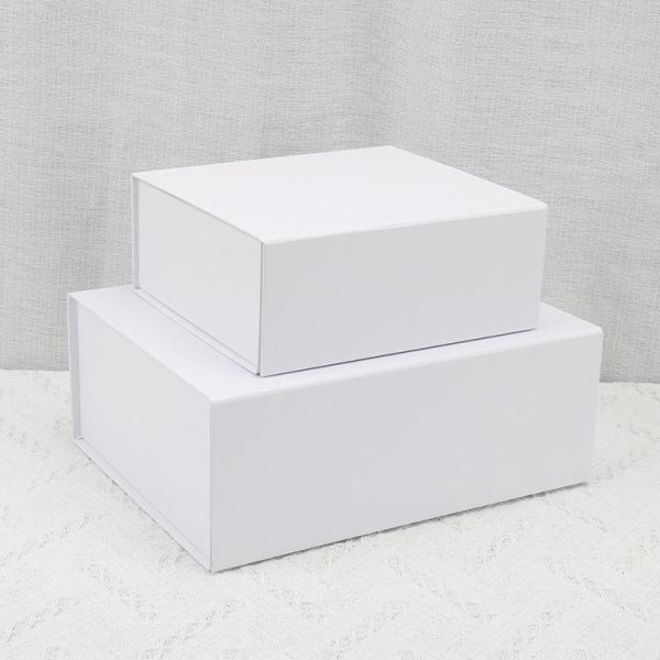 Caja magnética de papel con logotipo impreso personalizado, embalaje de lujo, plegable, de cartón reciclable, caja de regalo
