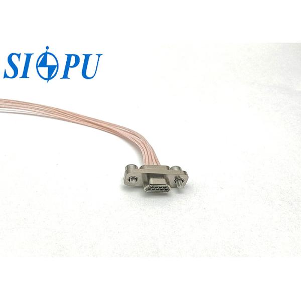 J30J Series 9-Core Micro Rectangular Plug Connector – Screw Crimp Wire Type