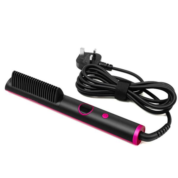 Negative Ions Electric Hair Brush Anti Scald Hair Straightener Brush