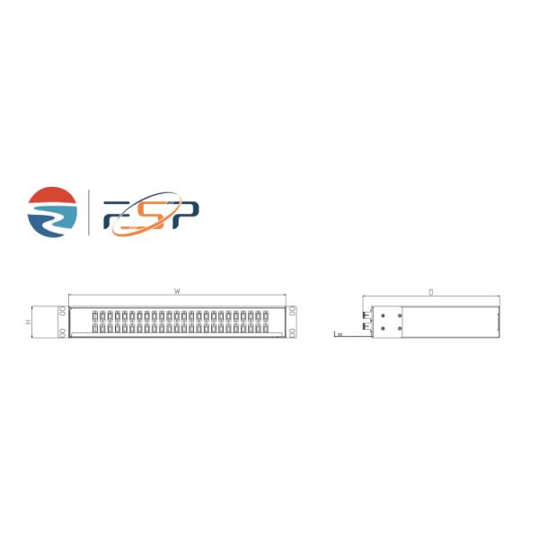 Холоднокатаная сталь SC FC ST LC соединитель тип 19 дюймовой оптической распределительной рамы для FTTX