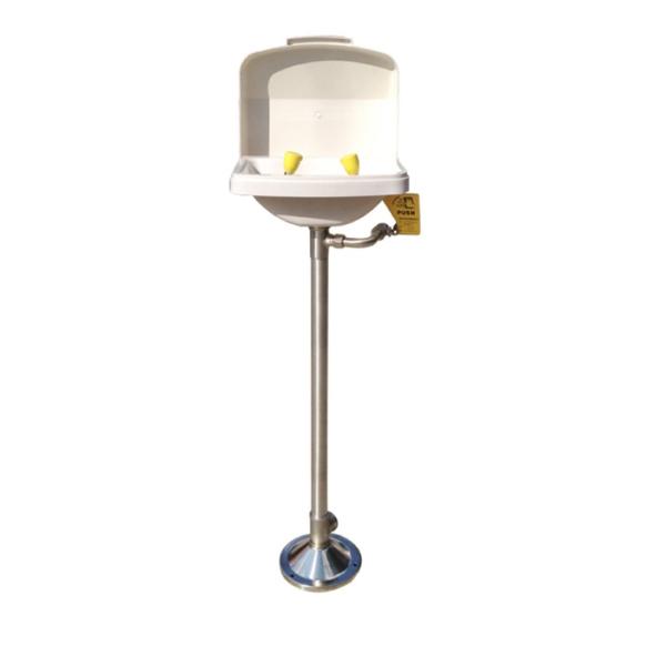 STAINLESS STELL Vertical emergency eye washer with dust cover EYE WASH STATION