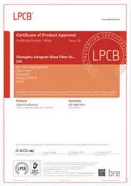 Cobertura do fogo de 1.2*1.2 LPCP Approvde com o certificado 2019 das BS EN1869