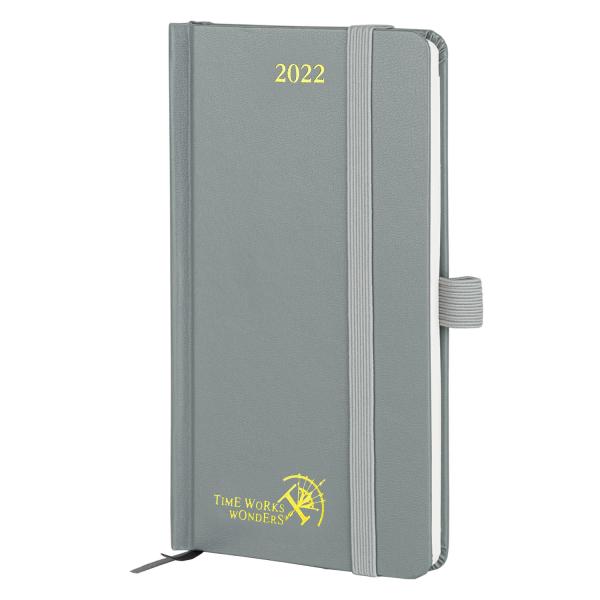 6,3” planejador vertical Grey Hardcover feito sob encomenda da disposição do viajante X4.3