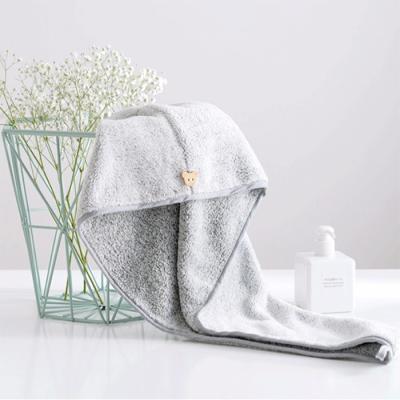 Customized Microfiber Hair Drying Towel Easy To Clean High Durability