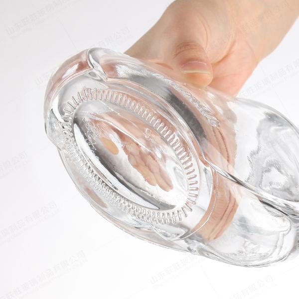 200ml 250ml 500ml 750ml Liquor Clear Glass Bottle With Cork Logo